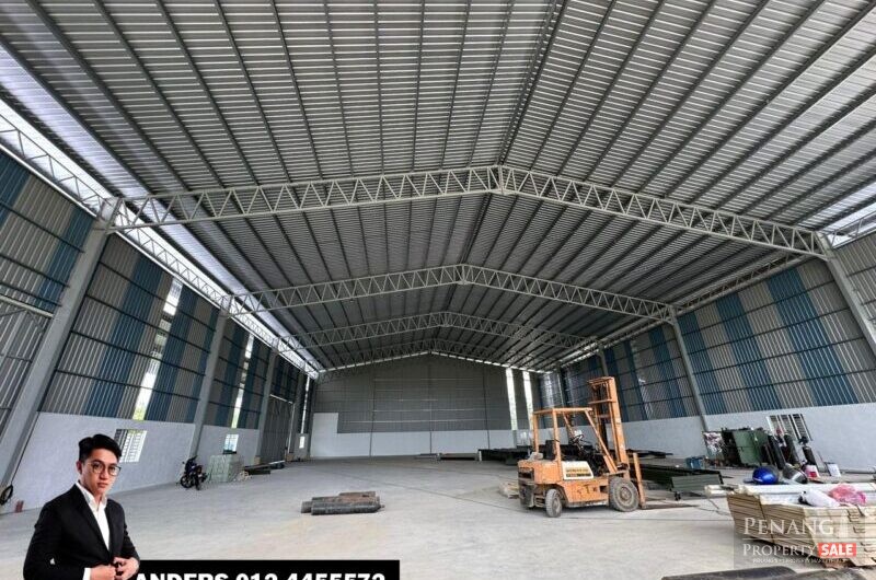 Single Storey Warehouse For Rent | Juru Industrial Area (Nearby Penang Science Park)