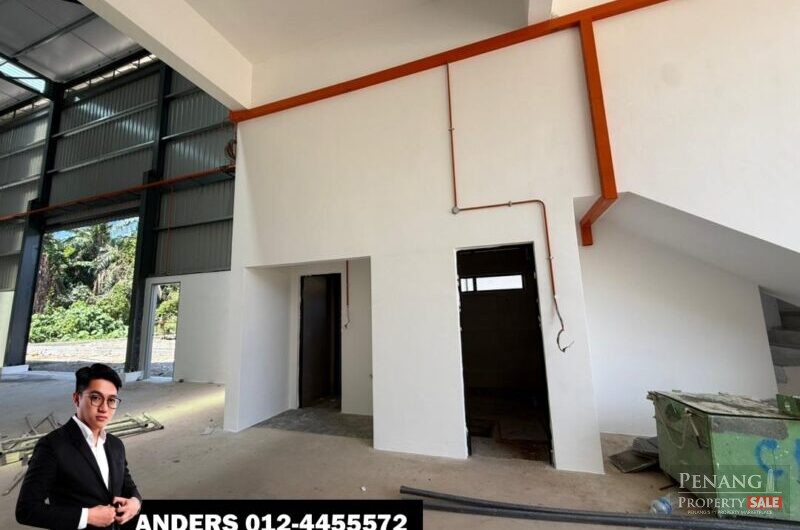 Penang Permatang Tinggi Brand New 1.5 Storey Semi-Detached Factory For Sale