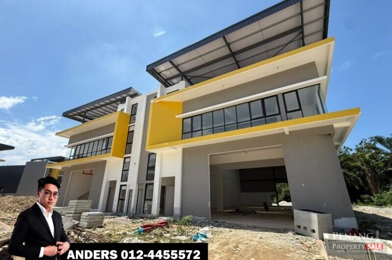 Penang Permatang Tinggi Brand New 1.5 Storey Semi-Detached Factory For Sale