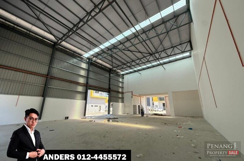Penang Permatang Tinggi Brand New 1.5 Storey Semi-Detached Factory For Sale