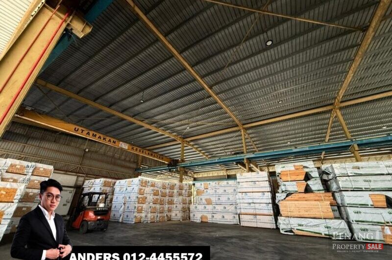 1.5 Storey Office Area with Single Storey Warehouse Factory For Rent @ Bukit Minyak Industrial Park