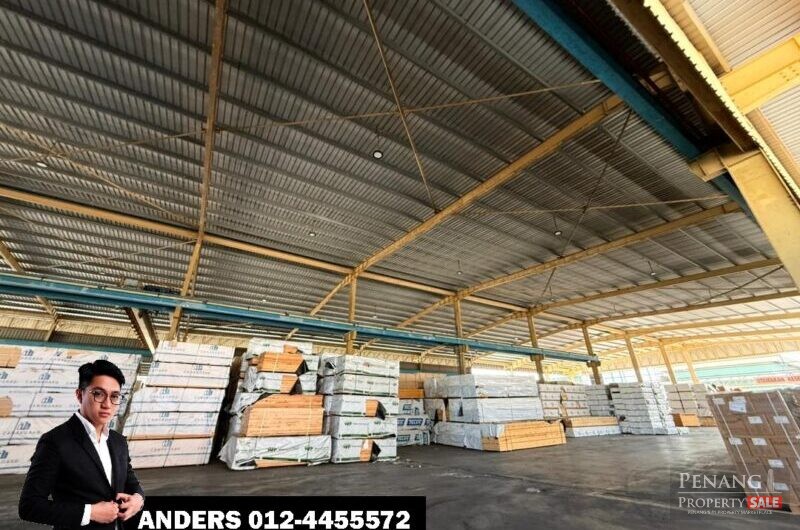 1.5 Storey Office Area with Single Storey Warehouse Factory For Rent @ Bukit Minyak Industrial Park