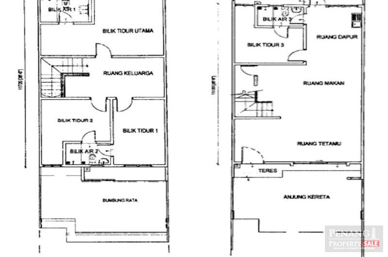 For Sale 2 Storey Terrace House Taman Mekarsari Anggun Kepala Batas Pulau Pulau