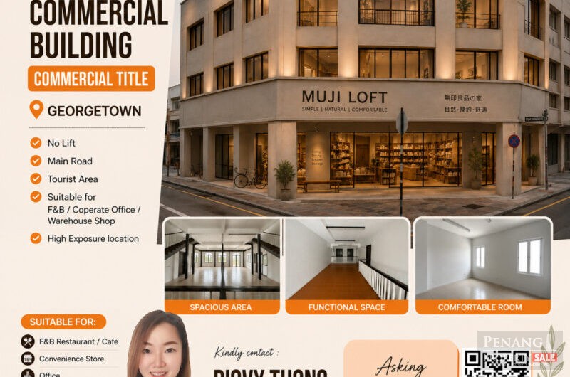 Georgetown – 3 storey Building with commercial title Corner facing main road