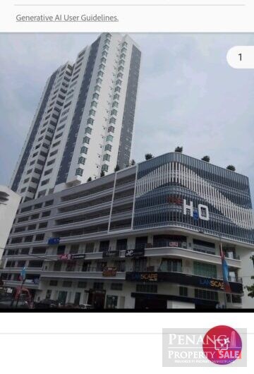 For Sale The H2O level 1 Office Space Shoplot Jelutong 11600 Pulau Pinang