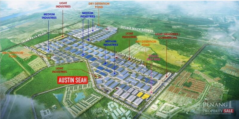 BERTAM INDUSTRIAL LAND For SALE, INFRA READY, BIG TECHNOLOGY PARK