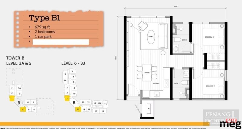 The Meg Andaman Island Seaview Komtar View Fully Furnish Renovated 680sf