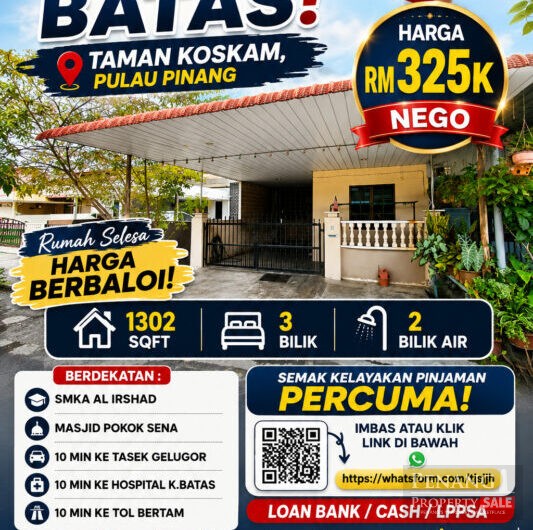 Teres Setingkat, Taman Koskam, Kepala Batas, Penang