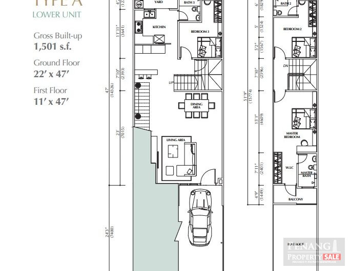 Taman Daya Maju Bukit Mertajam Townhouse Ground floor units Renovated