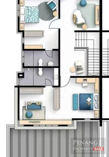 For Rent 2 Storey Cluster House Taman Desa Impian II Alma Bukit Jambul 14000 Pulau Pinang