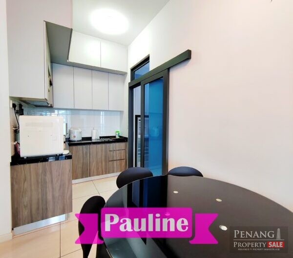 [ Queens Residences Q1 ] 950sf Seaview Condo Near Queensbay Full Furnished