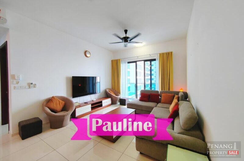 [ Queens Residences Q1 ] 950sf Seaview Condo Near Queensbay Full Furnished
