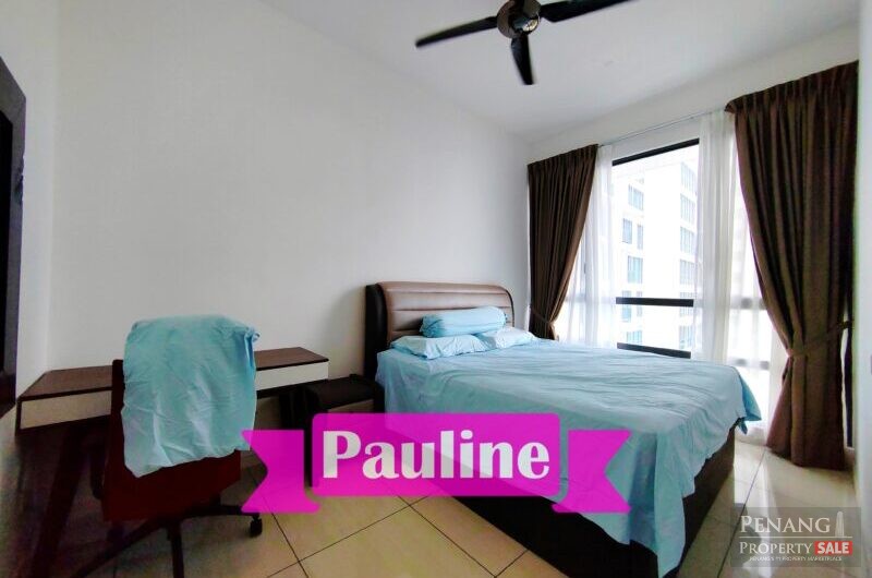 [ Queens Residences Q1 ] 950sf Seaview Condo Near Queensbay Full Furnished