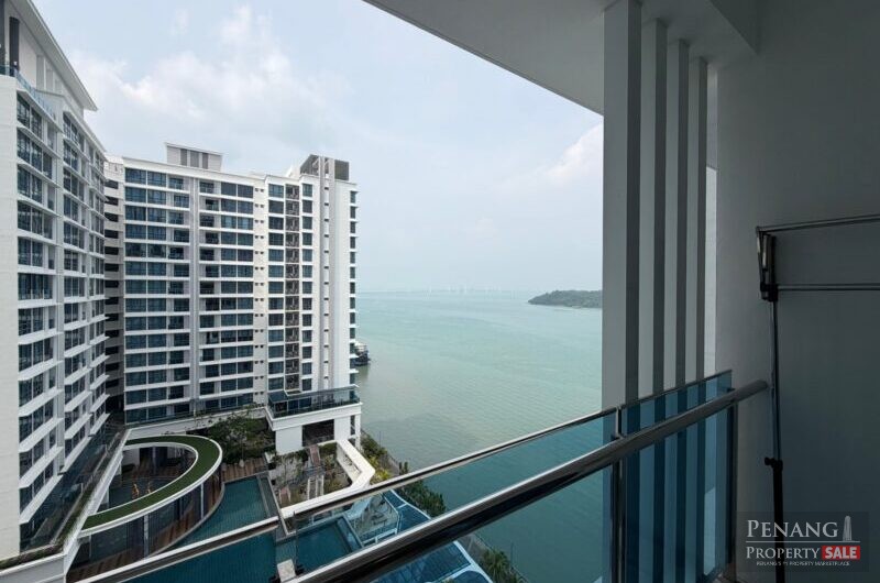 Queens Residence Q1 @ Bayan Lepas next to Queensbay Mall 1200sqft with Nice Seaview For Sale