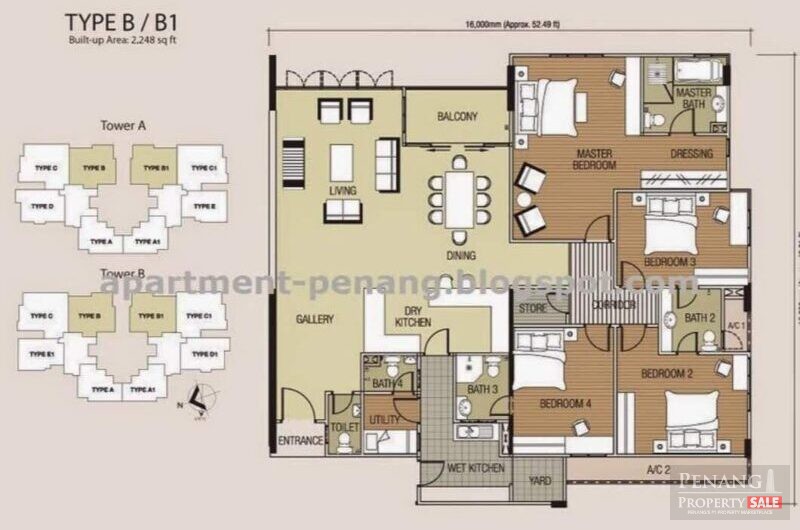 Baystar Condo Spacious Design Renovated Nearby Queenbay Bayan Lepas