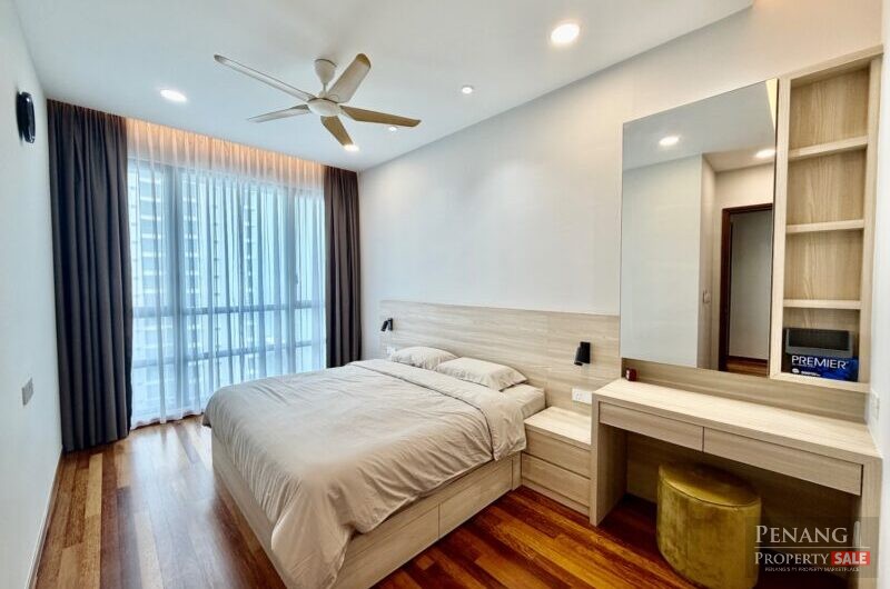 Queens Residence Q1 @ Bayan Lepas next to Queensbay Mall 1200sqft with Nice Seaview For Sale