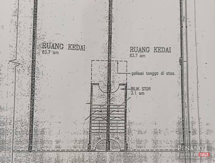 2 Storey Shop Lot Permatang Damar Laut Batu Maung Face MAIN Road